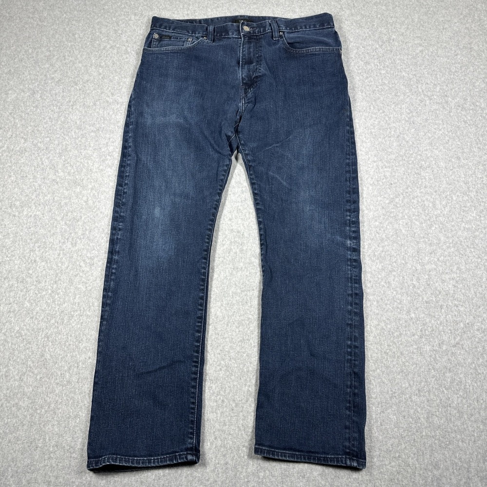 Polo Ralph Lauren Hampton Relaxed Straight Jeans 33x30 (33×29) Dark Wash Denim